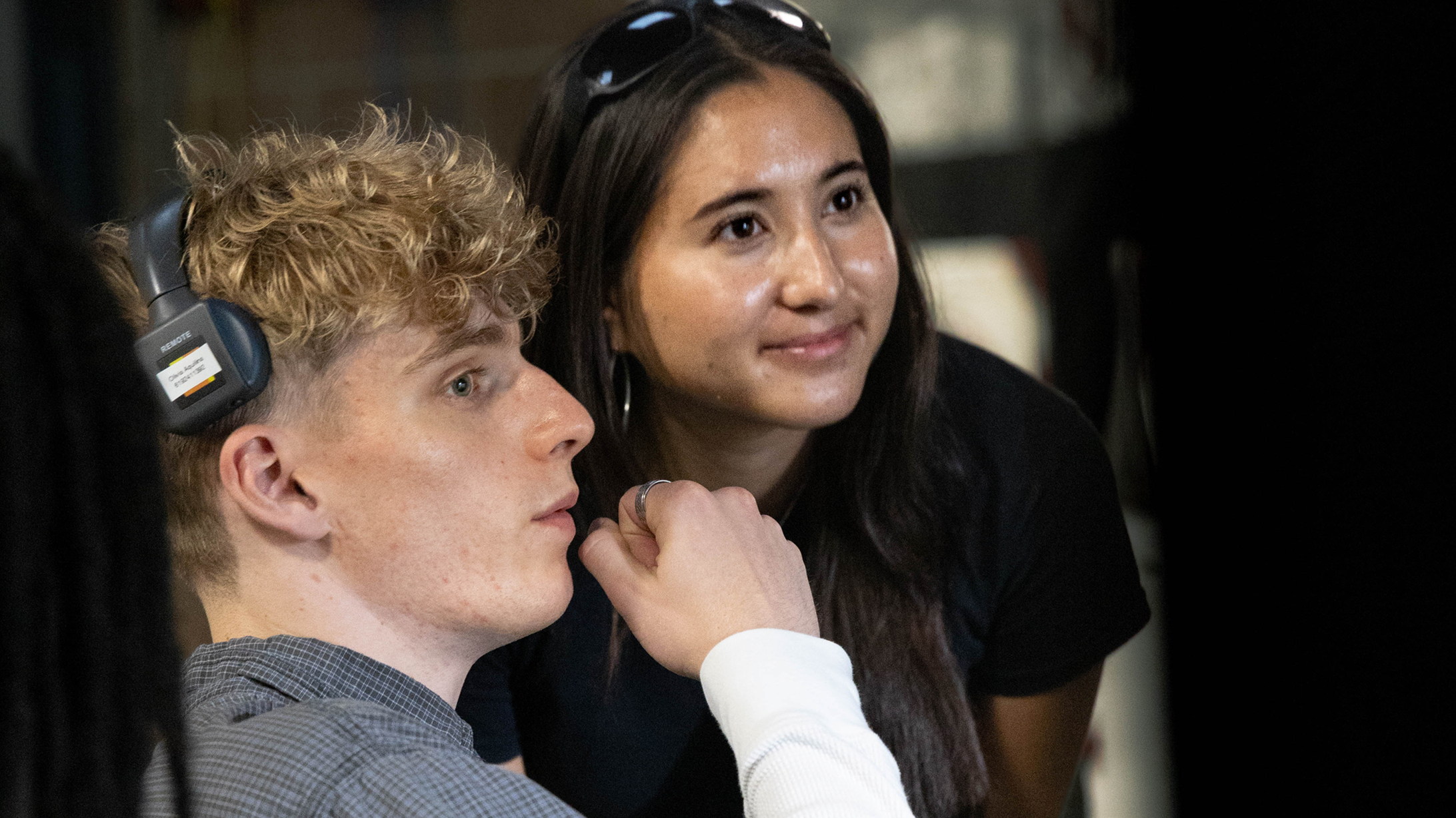 Behind the scenes showing 2 Beats Academy creators