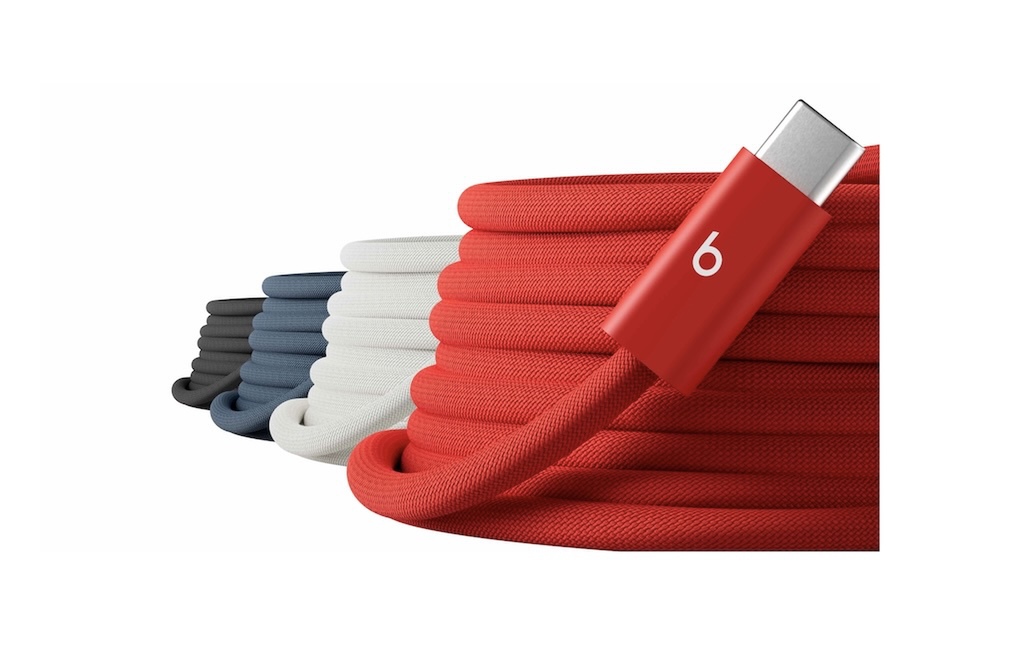 Four Beats Cables in available colors on white background