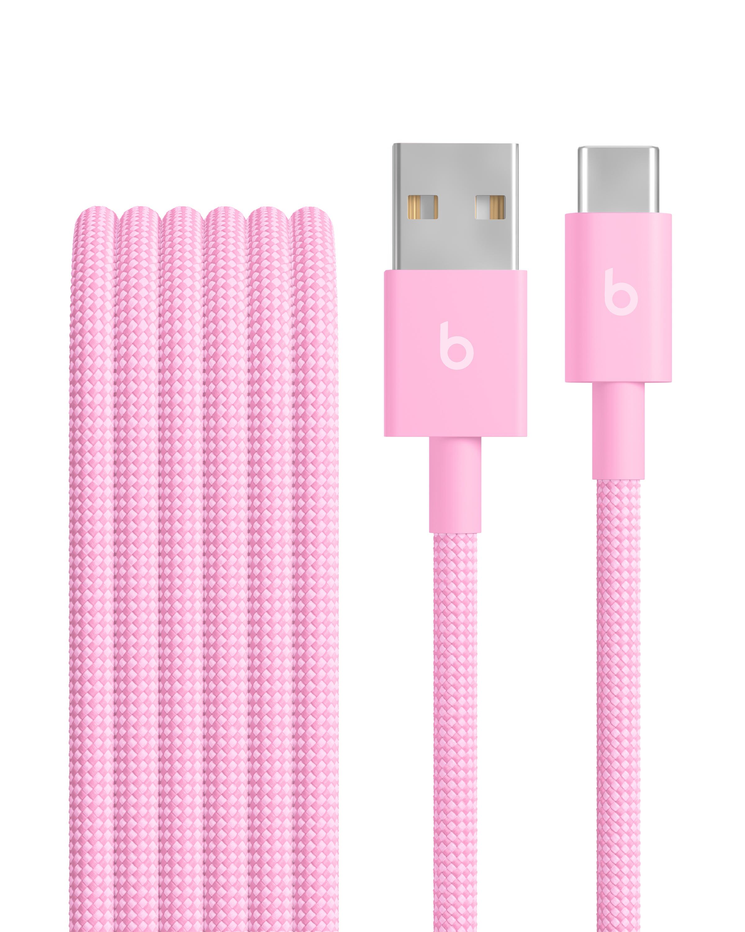 USB-A - USB-C ケーブル（1.5 m） - Beats - パワーピンク