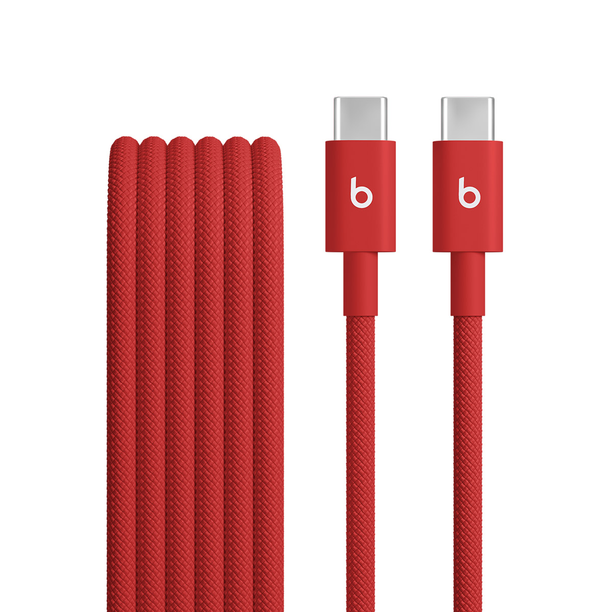 Beats USB-C to USB-C Woven Cable in Rapid Red