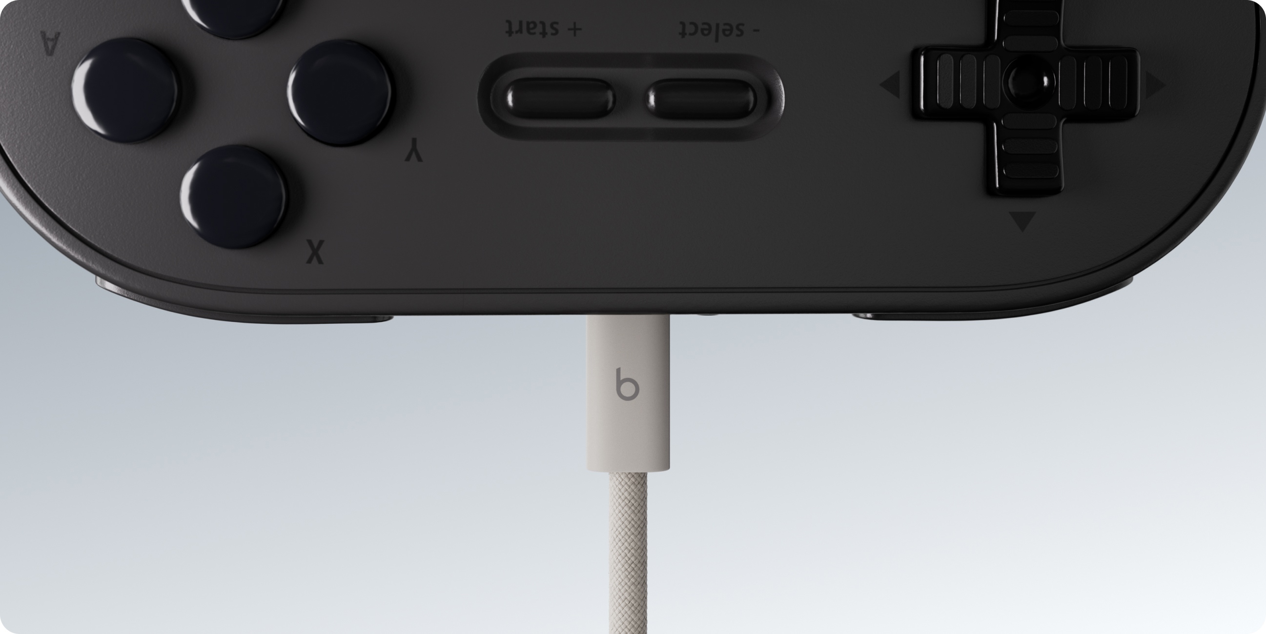 Beats USB-C cable plugging into phones, tablets, headphones and gaming controllers. 