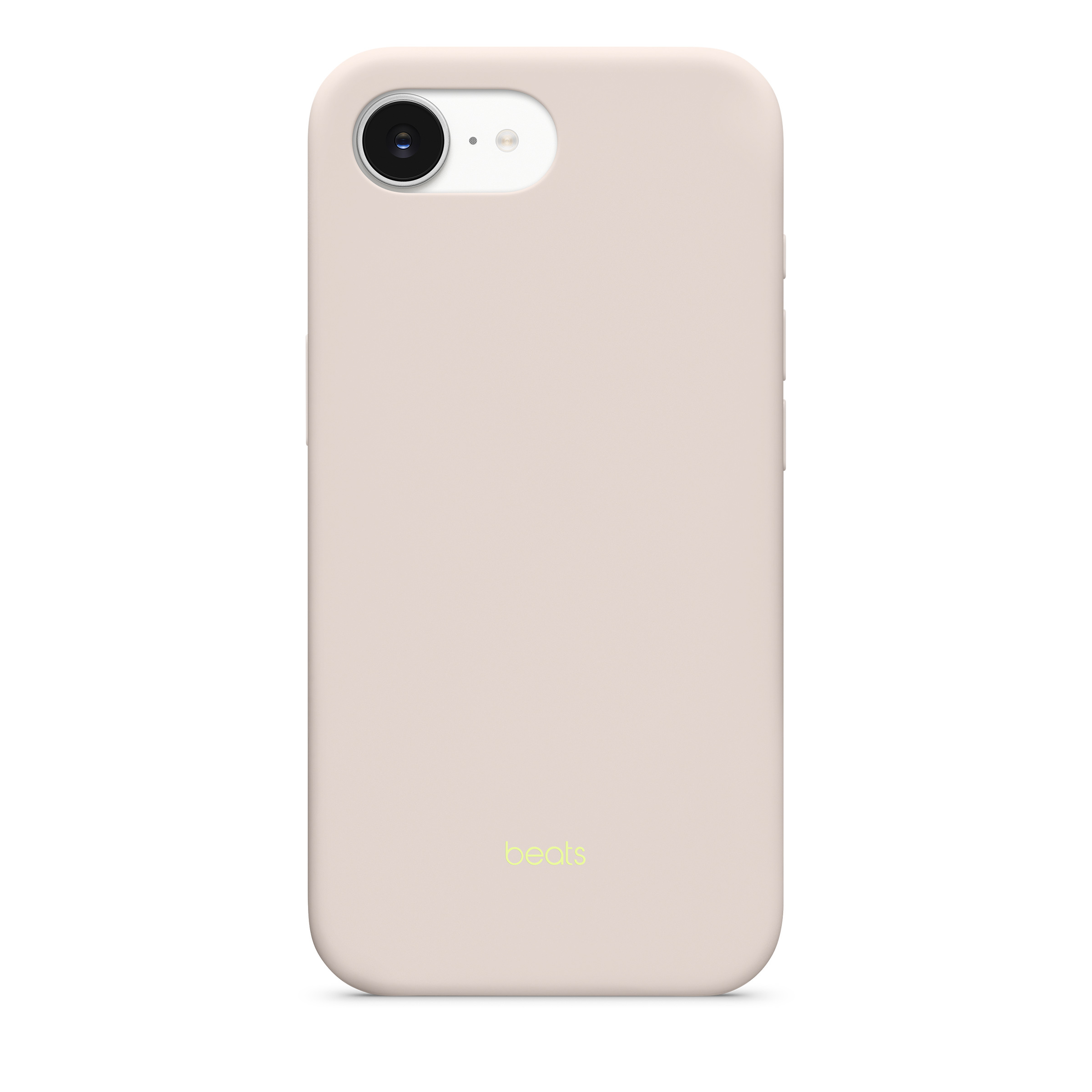 Close-up of Beats iPhone 17e Case in Limestone