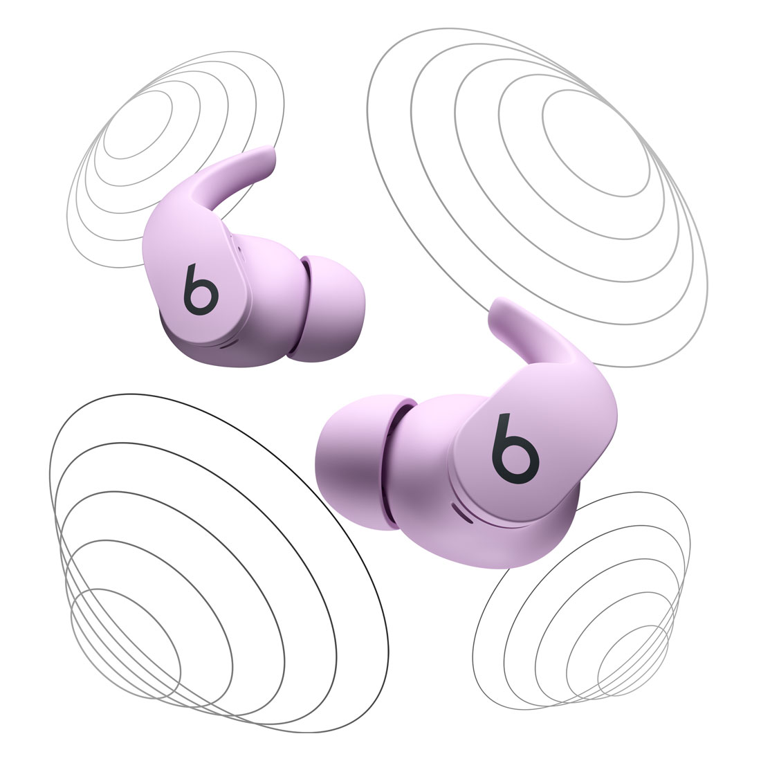 Wireless Earbuds Beats - Cancelling - Stone Fit Noise Purple Pro Beats -
