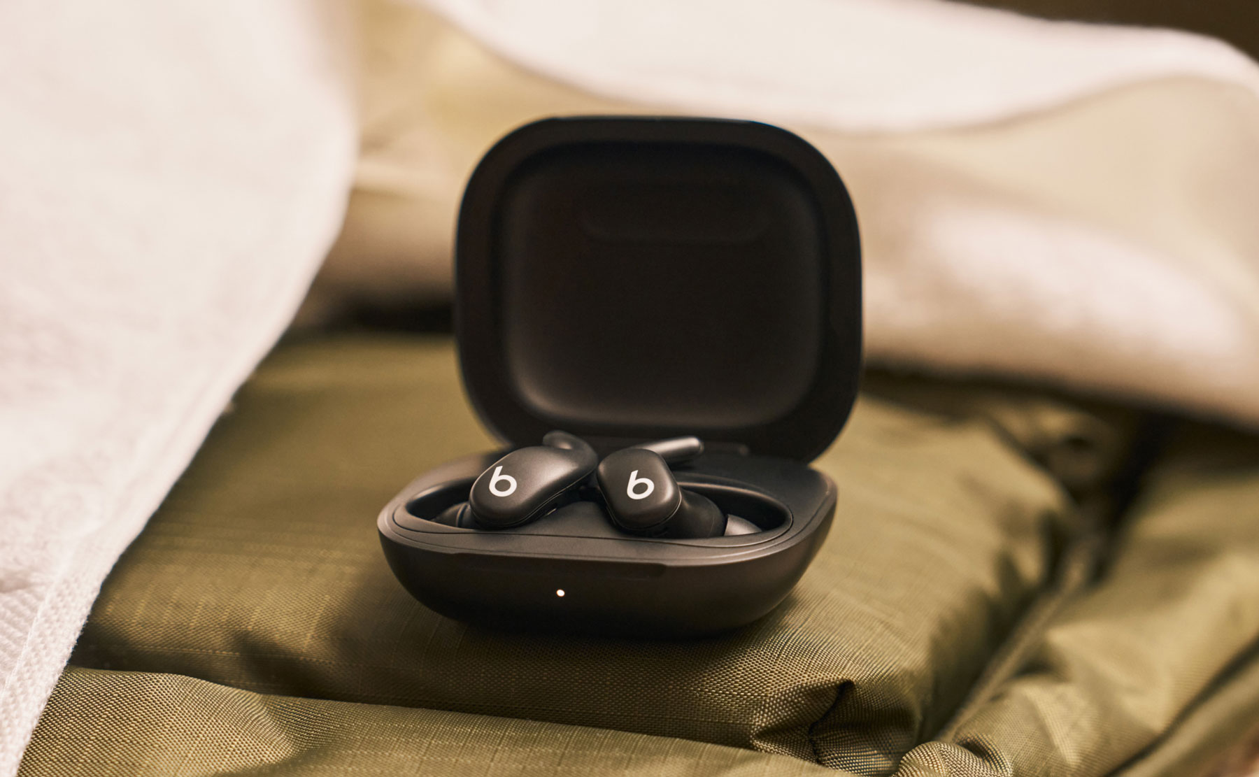 Powerbeats Fit earbuds in case