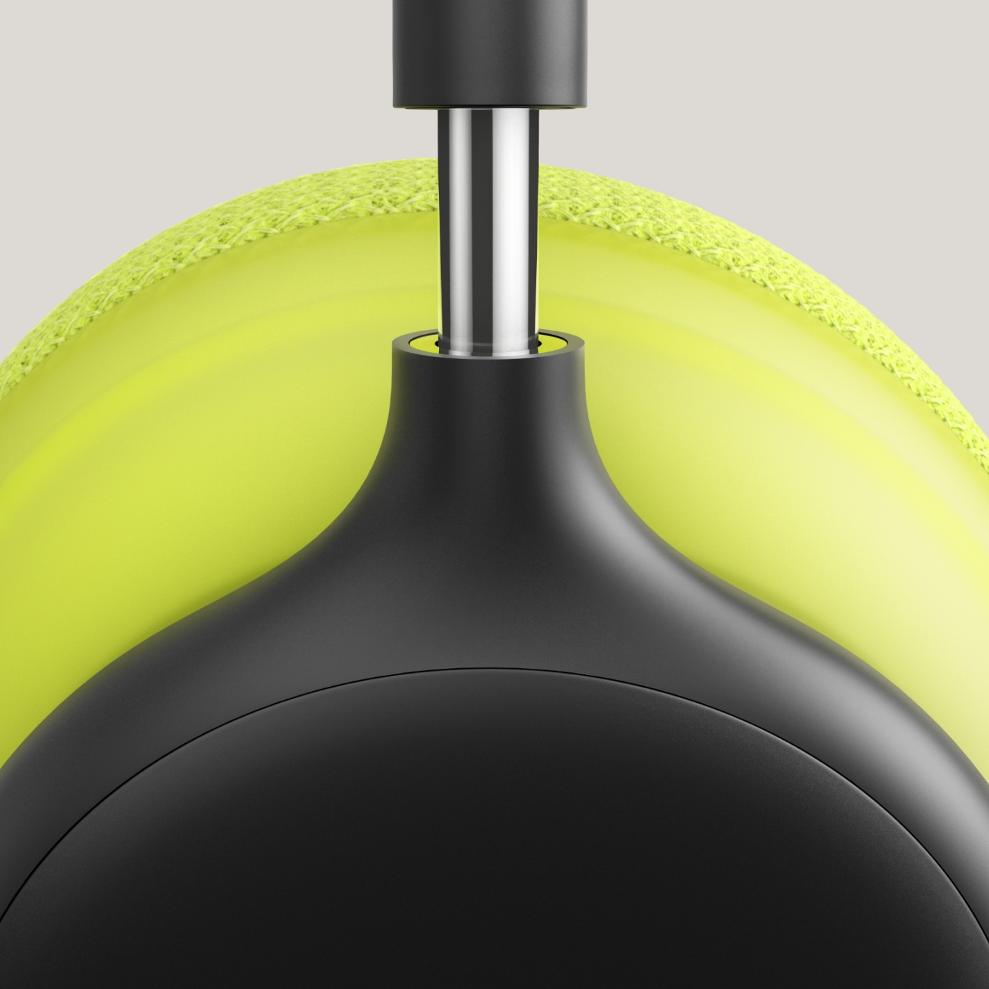 Close-up of the telescoping stainless steel arms for personalised, adjustable fit